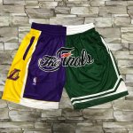 NBA Lakers VS Celtics The final shorts imprimé